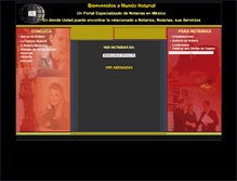 Tablet Screenshot of mundonotarial.com.mx